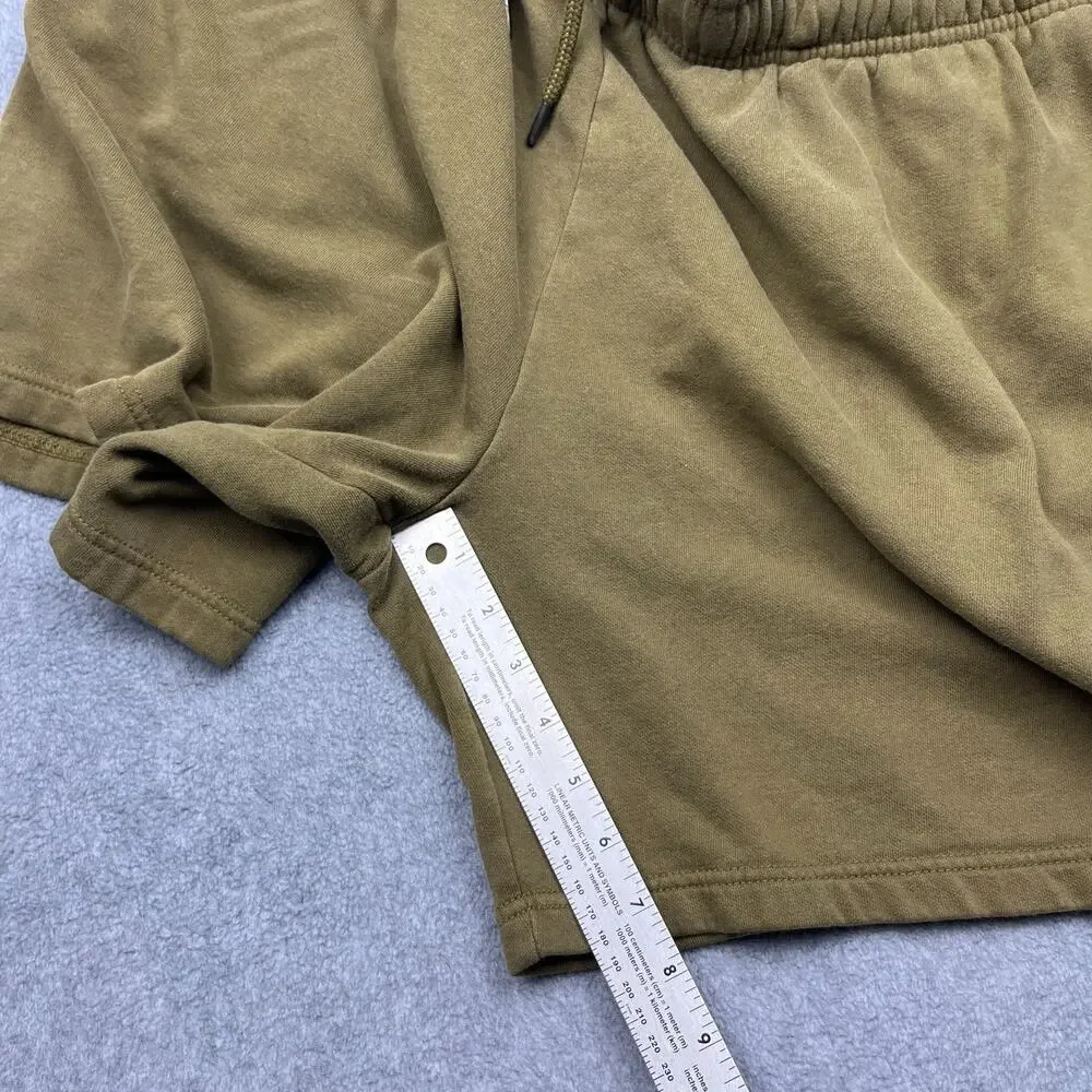 the north face‎ sweat shorts green fleece logo xl